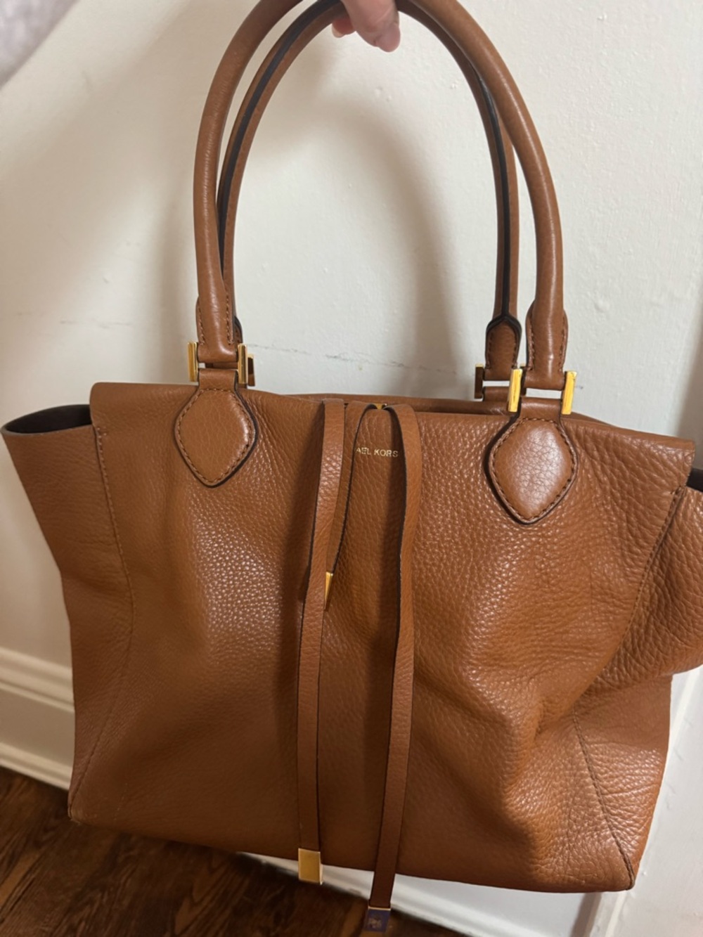 Michael Kors Collection Miranda pebbled Leather Tote